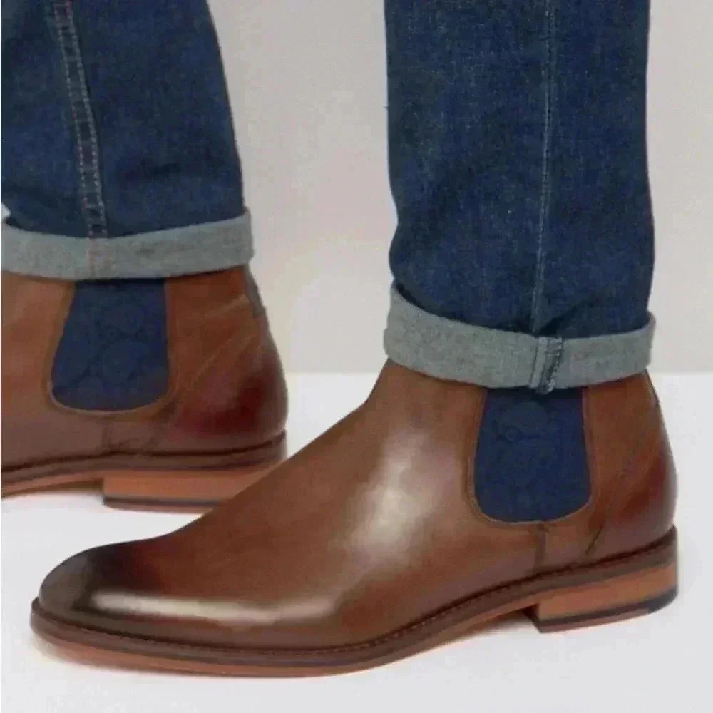 Ted Baker Camroon Leather Chelsea Boots Men’s Sz 40.5 (US 7.5)